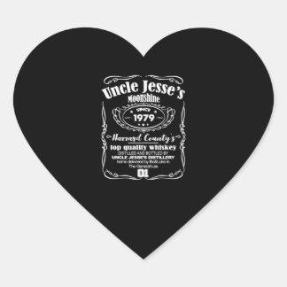 Oom Jesse's Moonshine sinds 1979 Hart Sticker
