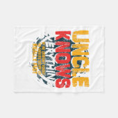 Oom kent alles Funny oom Fathers Day Gif Fleece Deken (Voorkant (Horizontaal))