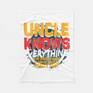 Oom kent alles Funny oom Fathers Day Gif Fleece Deken
