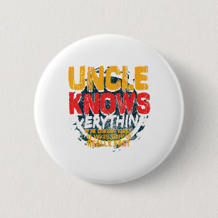Oom kent alles Funny oom Fathers Day Gif Ronde Button 5,7 Cm
