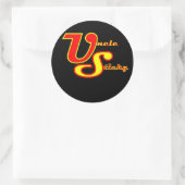 Oom kleverige ronde Sticker (Tas)