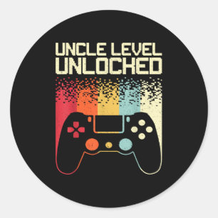 Oom kunst voor oom mannen van neef nicht eerste ke ronde sticker