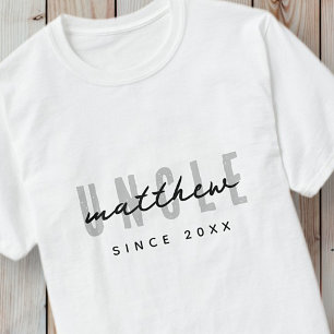 Oom Modern Elegant Eenvoudige Vaderdag T-shirt