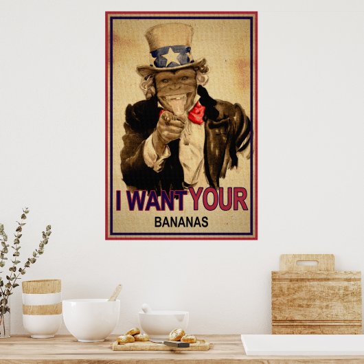 oom Monkey Poster (Keuken)