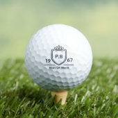 Oom Monogram Eerste Naam Jaar Man Van Verdienste Golfballen (Insitu Shirt)