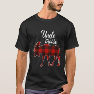 Oom Moose Red Plaid Pyjama T-shirt