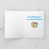 Oom Naam paashaas. Feestdagen Kaart (Binnen)