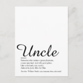 Oom, Oom definitie script moderne fun Briefkaart (Voorkant)