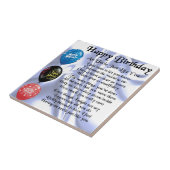 Oom Poem - Happy Birthday Tegeltje (Zijkant)