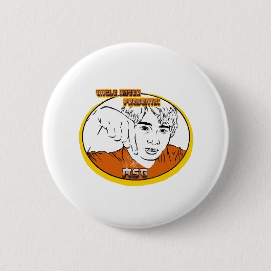 oom Roger Youtube Comedian MSG Ronde Button 5,7 Cm (Voorkant)