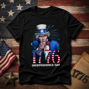 Oom Sam 1776 Onafhankelijkheidsdag T-shirt