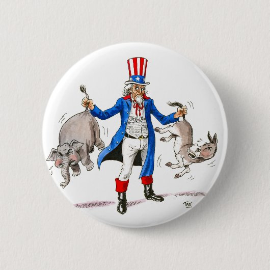 oom Sam 3 Ronde Button 5,7 Cm (Voorkant)