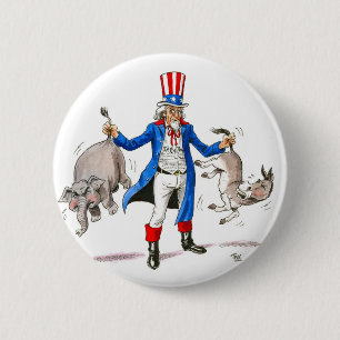 oom Sam 3 Ronde Button 5,7 Cm