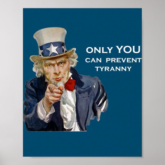 Oom Sam alleen je kunt Tyranny voorkomen Poster (Voorkant)