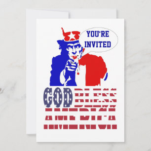 Oom Sam Amerikaanse feest Kaart