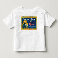 Oom Sam Apple Label (blauw) - Wapato, WA