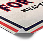 Oom Sam Army — Afdruk 1915 Poster (Hoek)