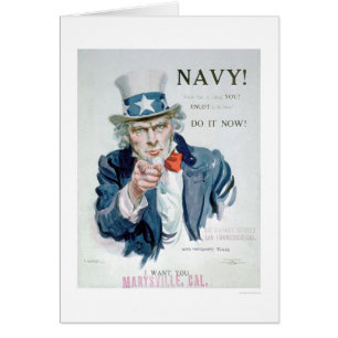 Oom Sam belt je!  Enlist Navy (US02148B)