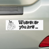 oom Sam Bumpersticker (Op auto)
