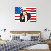 Oom Sam Canvas Afdruk (Insitu (Slaapkamer))