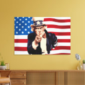 Oom Sam Canvas Afdruk (Insitu (Woonkamer))