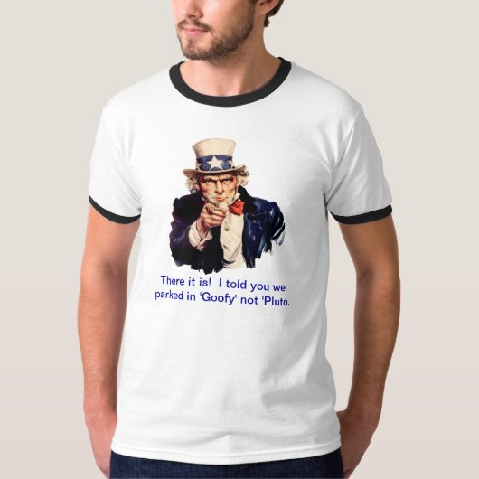 Oom Sam Caption T-shirt sjabloon (Voorkant)
