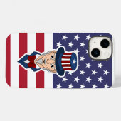 Oom Sam cartoon Case-Mate iPhone Case (Achterkant (horizontaal))