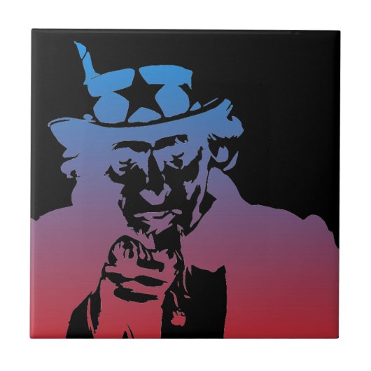 oom Sam Ceramic Tile Tegeltje (Voorkant)