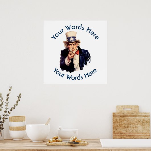 Oom Sam Custom Poster (Keuken)
