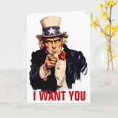 Oom Sam Customizable Card Kaart (Gele Bloem)