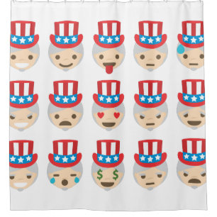oom sam emoji douchegordijn