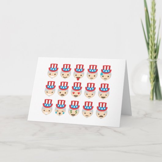 oom sam emoji kaart (Voorkant)