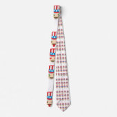 oom sam emoji menswear mannen stropdas (Achterkant)