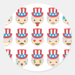 oom sam emoji ronde sticker