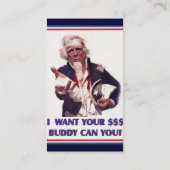 Oom Sam heeft $ $ Visitekaartje nodig (Achterkant)