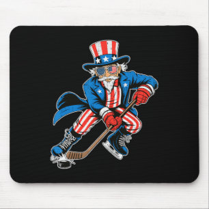 Oom Sam Hockey Amerikaanse Vlag Usa Sport 4 juli Muismat