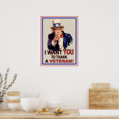 Oom Sam ik wil dat je een veteraan Poster bedankt (Keuken)
