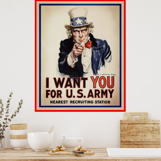 Oom Sam, ik wil dat je Poster drukt (Keuken)