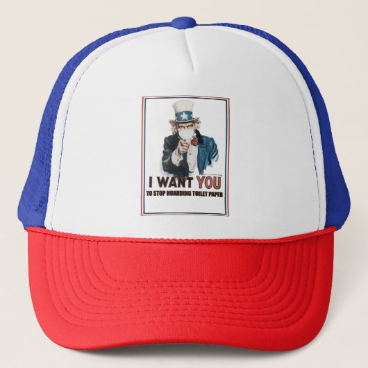 Oom Sam ik wil dat je stopt met Hoarding Trucker Pet (Voorkant)