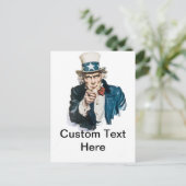 Oom Sam ik wil je aanpassen met Jouw tekst Briefkaart (Staand voorkant)