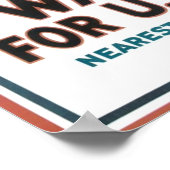 Oom Sam ik wil je  afdrukken Poster (Hoek)