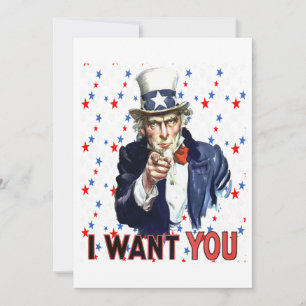 Oom Sam Ik Wil Jou Met Sterren En Strepen Kaart