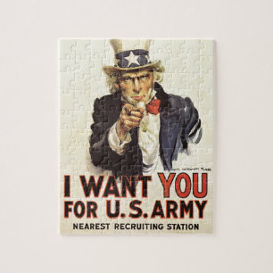 oom Sam ik wil jullie WWI Propaganda VS Legpuzzel