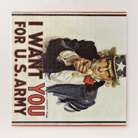  oom Sam ik wil jullie WWI Propaganda VS Legpuzzel (Horizontaal)