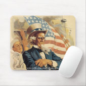 "Oom Sam is op de brug!" mousepad Muismat (Met muis)