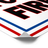 Oom Sam: "Je bent bang!" Trump. Wit Poster (Hoek)