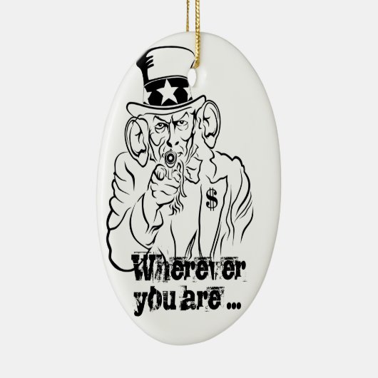 oom Sam Keramisch Ornament (Rechts)