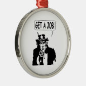 oom Sam krijgt een baan Metalen Ornament (Rechts)