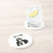 oom Sam krijgt een baan Zandsteen Onderzetter (Zijkant)