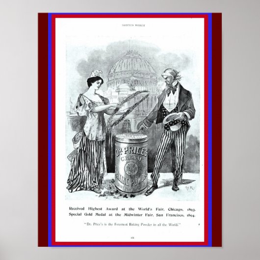 Oom Sam, Lady Liberty, Dr. Price's Baking Powder Poster (Voorkant)
